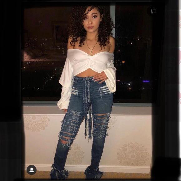 Customized Blue Ripped Jeans 👖 - Picture 9 of 9